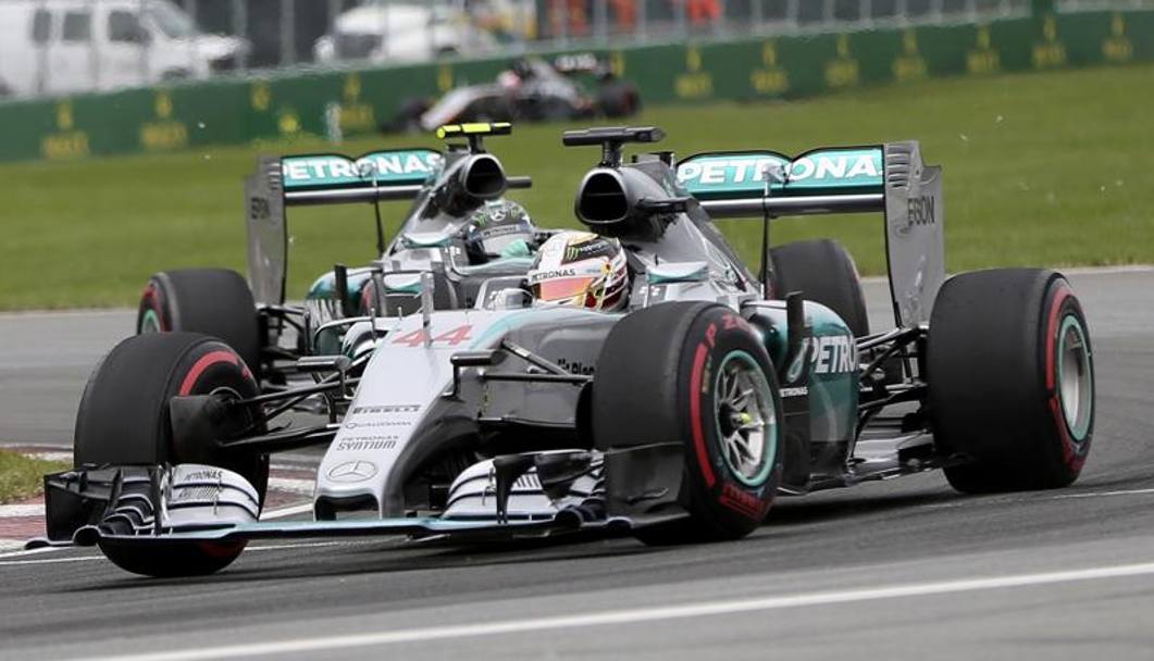 I primi due a Montreal, Hamilton precede Rosberg. Reuters